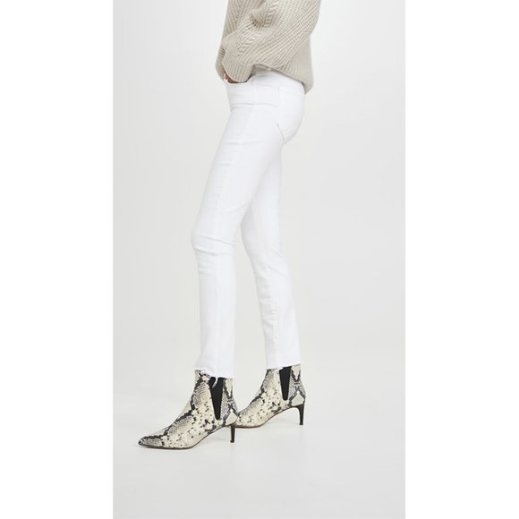 NWT Mother High Waisted Looker Ankle Fray Jeans Stretch Fairest Of Them All 25 - Picture 2 of 12